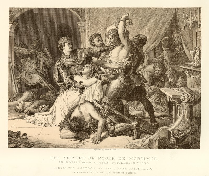 La capture de Roger De Mortimer - English School