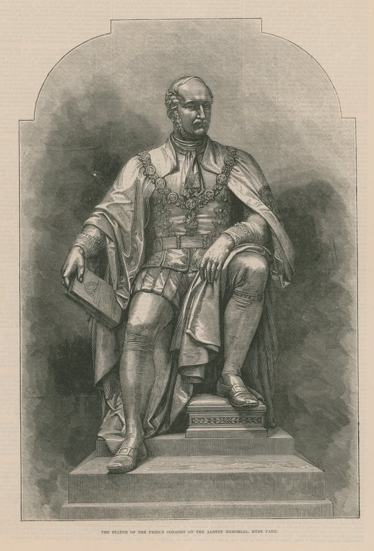 La statue du Prince Consort sur le mémorial d