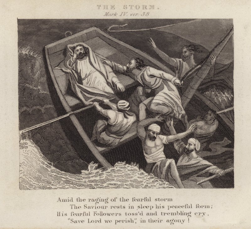 La tempête, Marc IV, verset 38 - English School