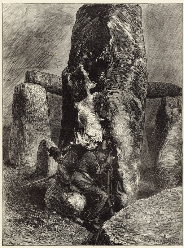 Les traînards à Stonehenge - English School