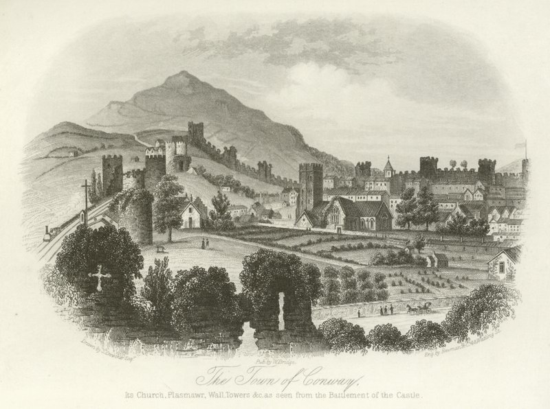 La ville de Conwy, Nord du Pays de Galles - English School