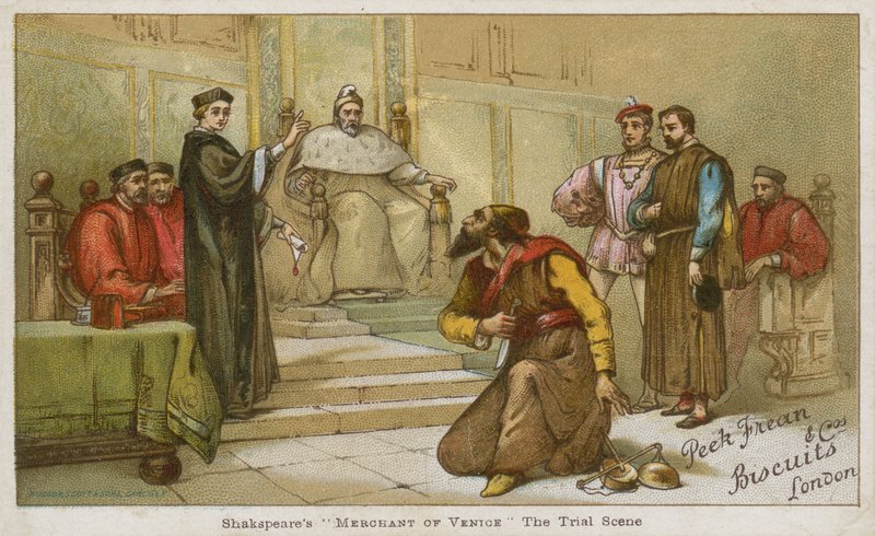 La scène du procès dans Le Marchand de Venise de Shakespeare - English School