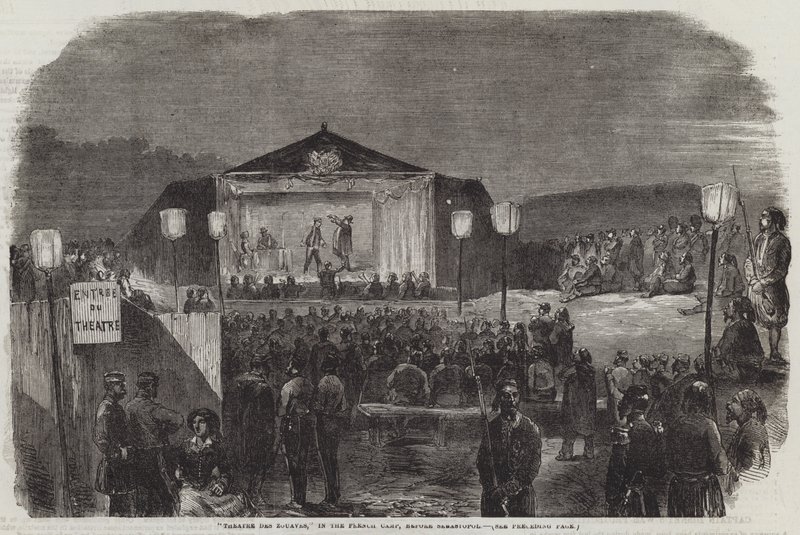 "Théâtre des Zouaves," dans le camp français, devant Sébastopol - English School