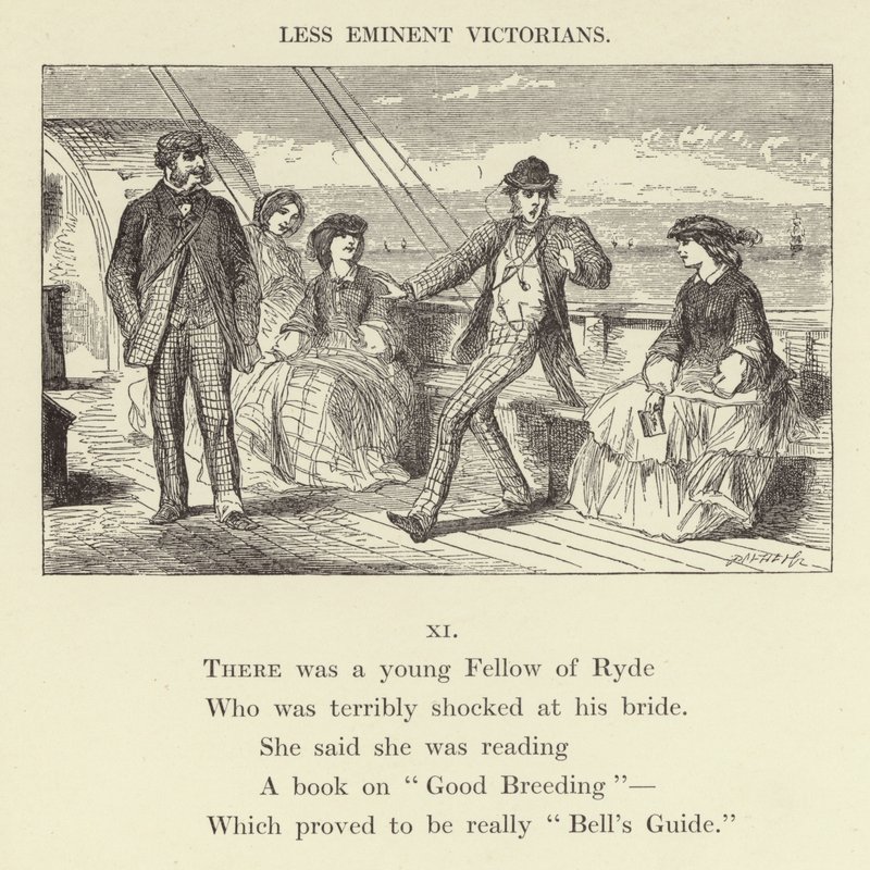 Il y avait un jeune homme de Ryde (gravure) - English School