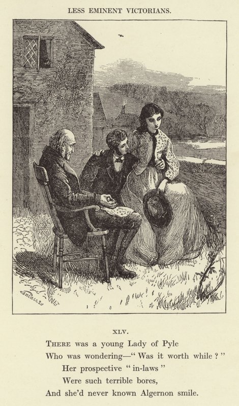 Il y avait une jeune femme de Pyle (gravure) - English School