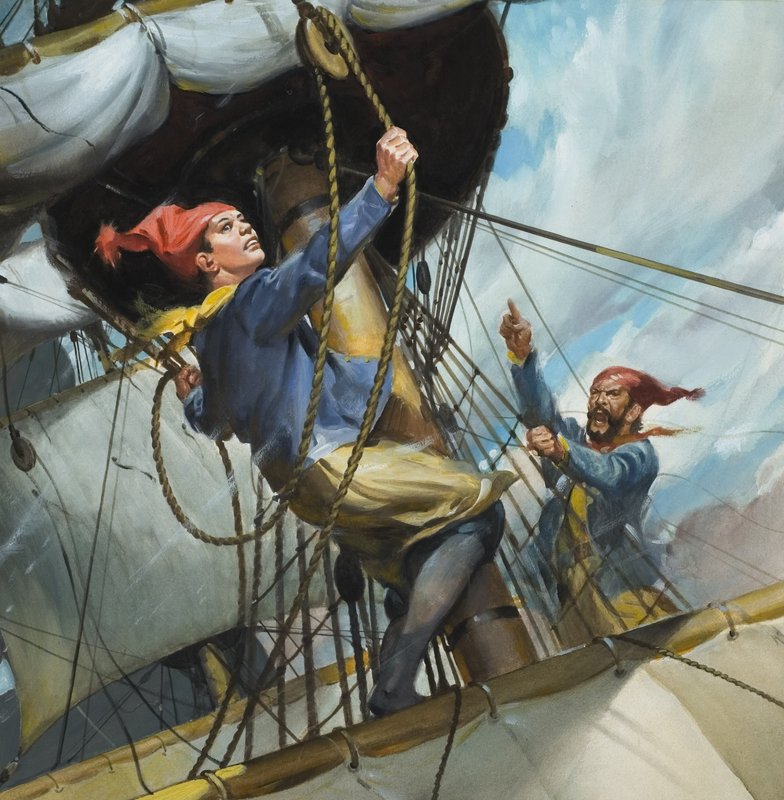Thomas Coram (1668-1751) Le marin qui a donné une fortune (gouache sur papier) - English School
