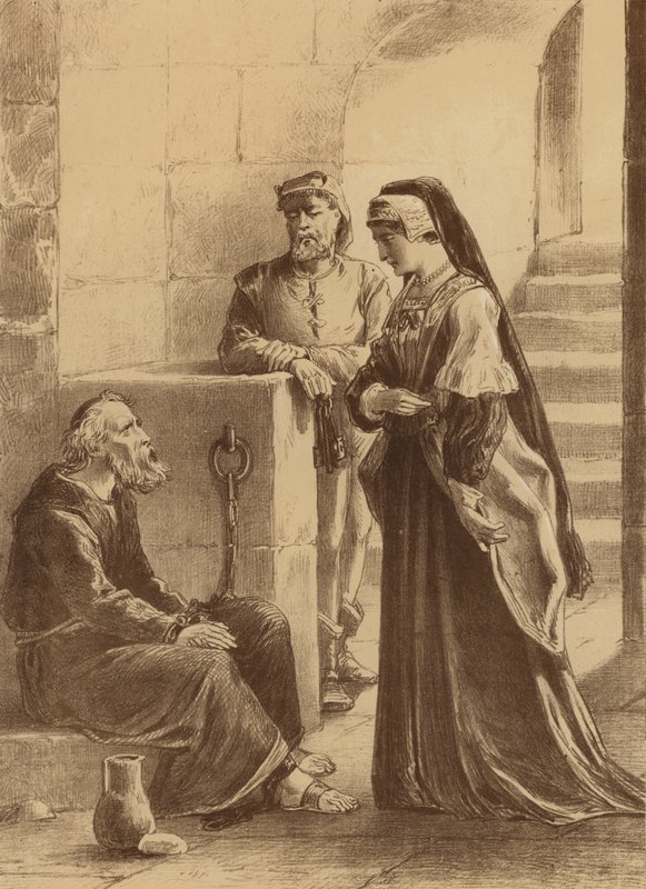 Thomas Maxfield, "Une dame de qualité a trouvé les moyens de lui rendre une visite charitable" - English School