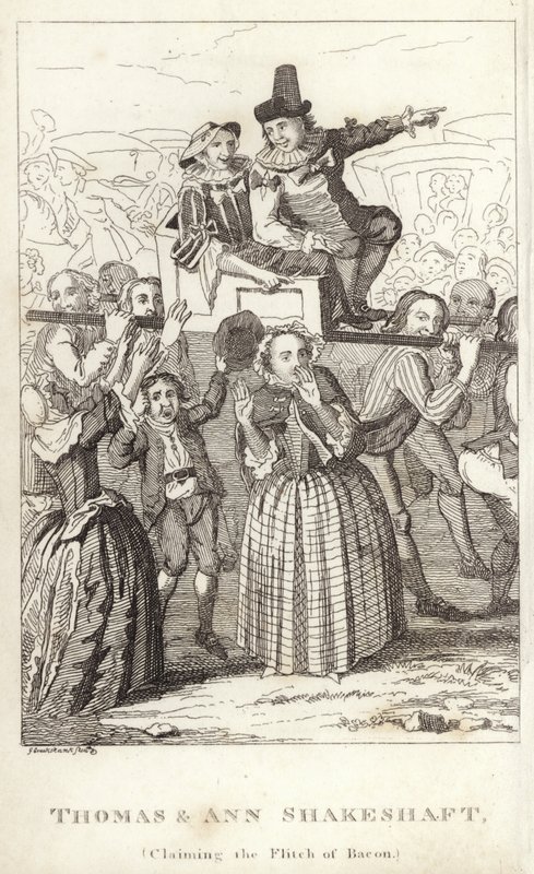 Thomas et Ann Shakeshaft, réclamant le flitch de bacon - English School