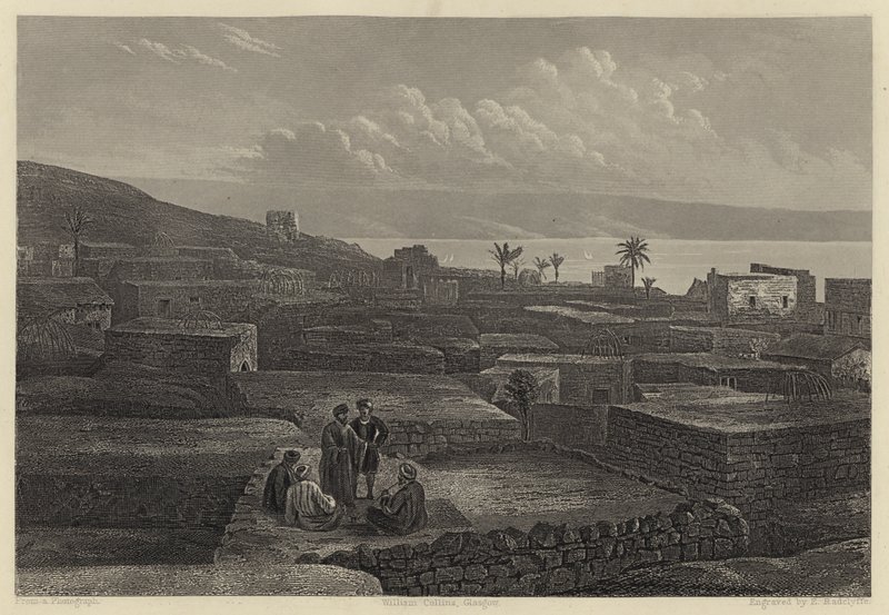 Tibériade et la mer de Galilée (gravure) - English School