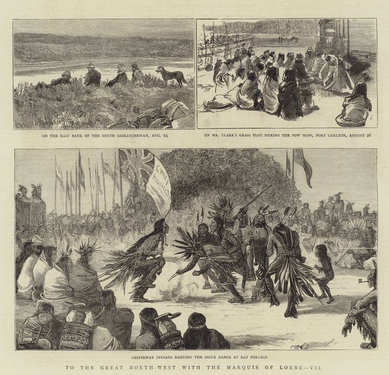 Vers le Grand Nord-Ouest avec le marquis de Lorne, VII (gravure) - English School