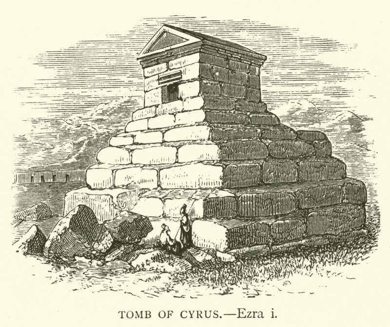 Tombe de Cyrus, Ezra, i - English School