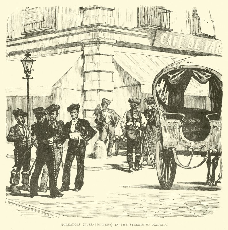 Toreadors (toréadors) dans les rues de Madrid - English School