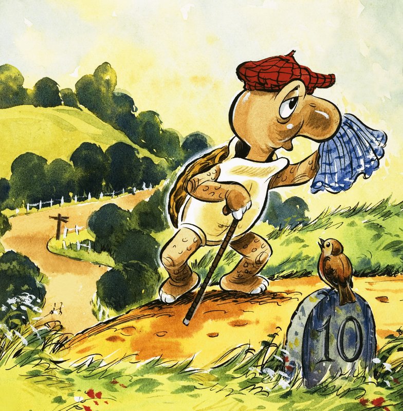 La Tortue se promène à la campagne - English School