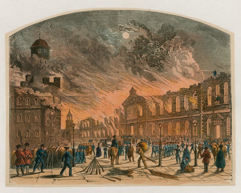 Incendie de la tour de Londres, 1841 - English School