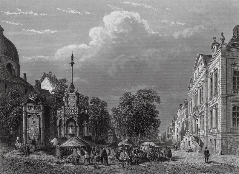 Hôtel de ville et place du marché, Liège - English School
