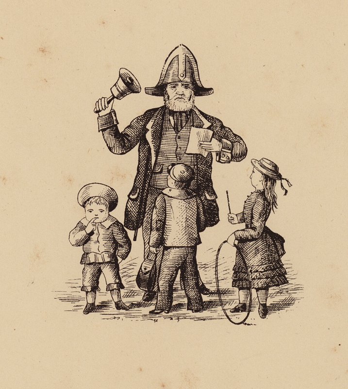 Crieur public et enfants - English School