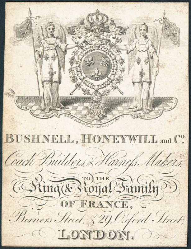 Carte de visite, Bushnell, Honeywill and Co - English School