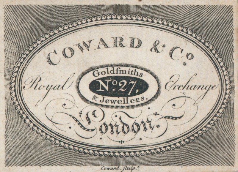 Carte de visite de Coward & Co - English School
