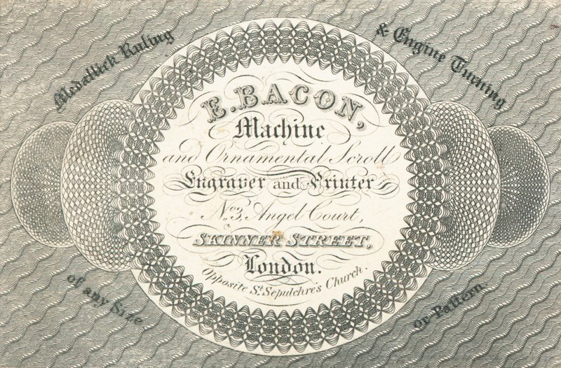 Carte de visite, E Bacon - English School