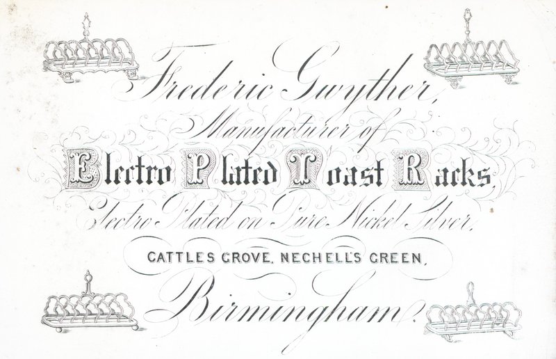 Carte de visite, Frederic Gwyther - English School