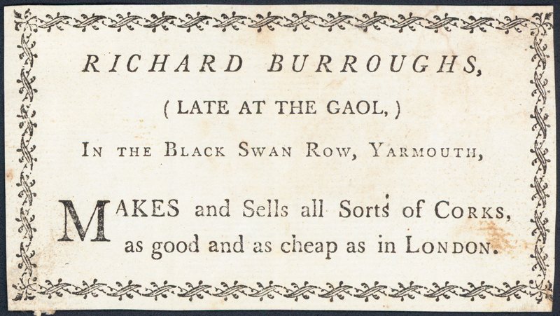 Carte de visite, Richard Burroughs - English School