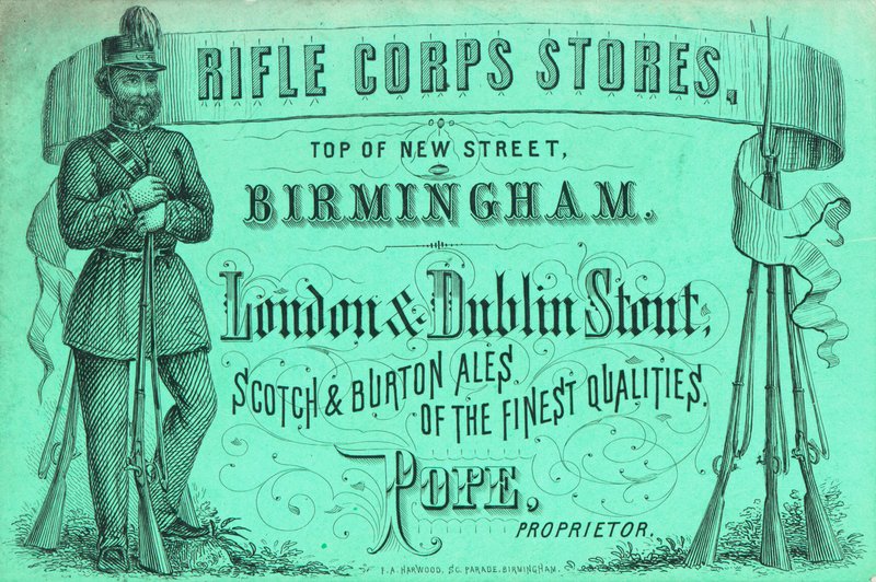 Carte de visite, Rifle Corps Stores - English School