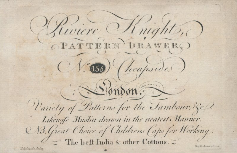 Carte de visite de Riviere Knight - English School