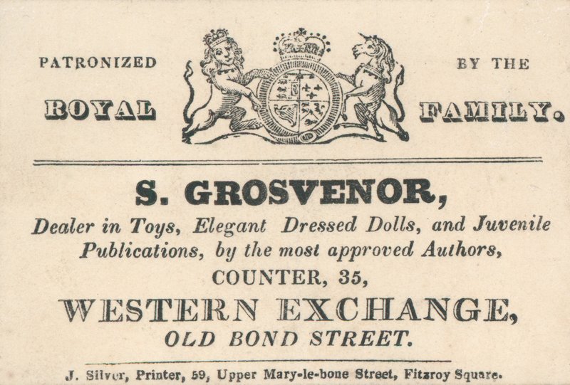 Carte de visite de S Grosvenor - English School