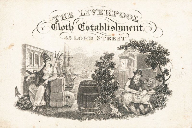 Carte de visite, The Liverpool Cloth Establishment - English School
