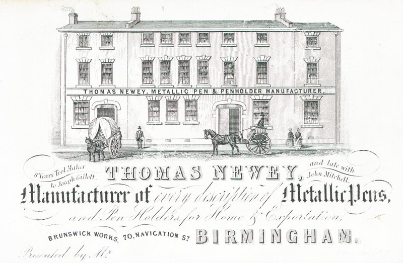 Carte de visite, Thomas Newey - English School