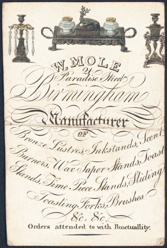 Carte de visite, W Mole - English School