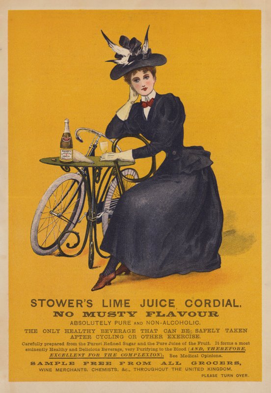 Carte de visite pour le cordial au jus de citron de Stower - English School
