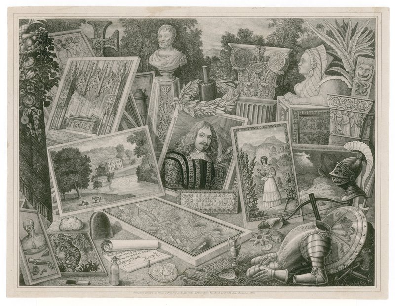 Carte de visite de Robert Martin, promotion des compétences en art lithographique, 1830 - English School