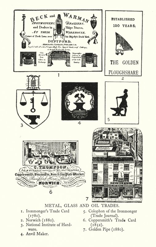 Enseignes commerciales : Métal, verre et huile - English School