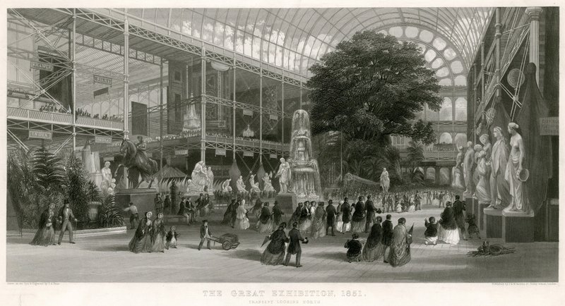 Transept Regardant vers le Nord, Grande Exposition, 1851 - English School