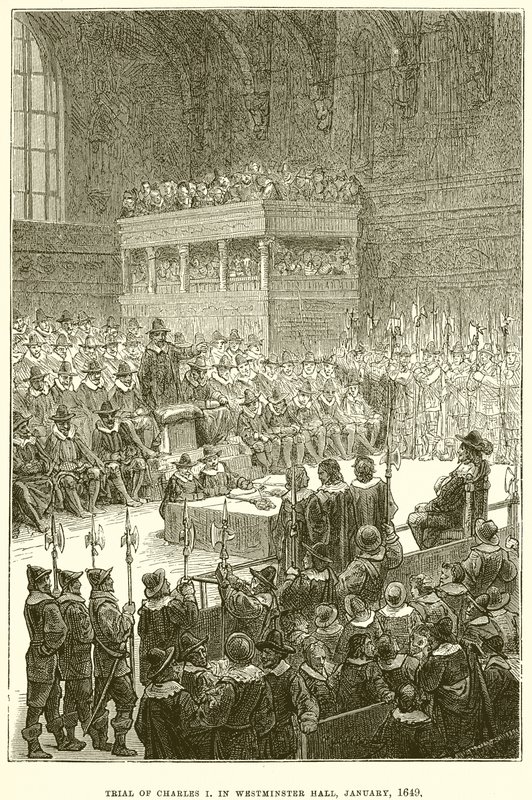 Procès de Charles Ier à Westminster Hall, janvier 1649 - English School