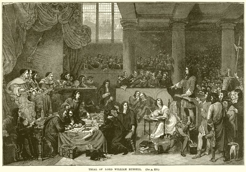 Procès de Lord William Russell - English School