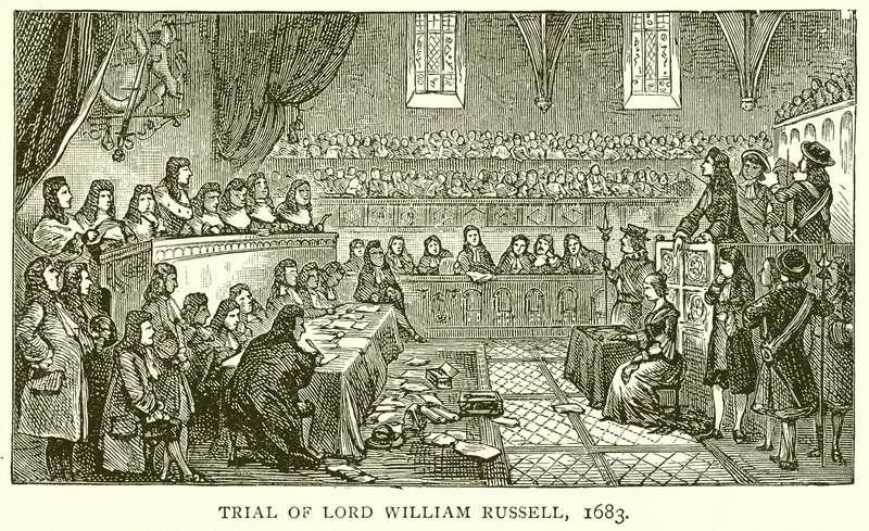 Procès de Lord William Russell, 1683 - English School