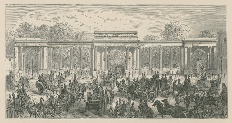 Arc de triomphe, Hyde Park Corner, Londres - English School