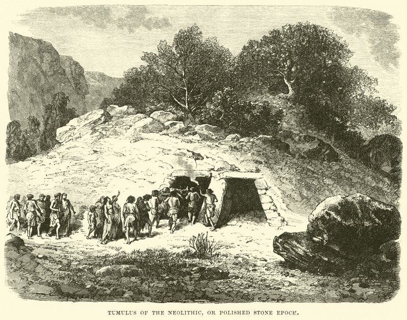 Tumulus du Néolithique, ou Époque de la pierre polie - English School