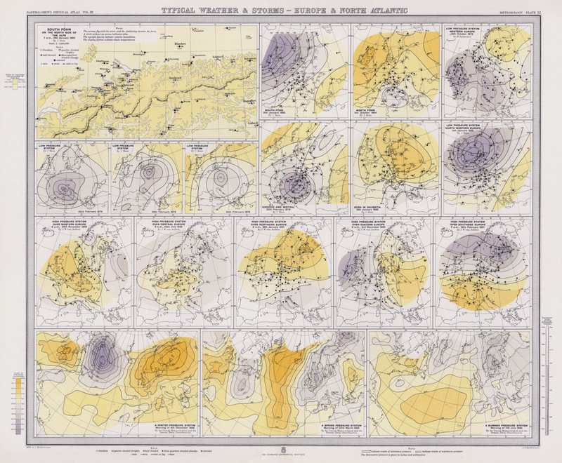 Météo typique et tempêtes, Europe et Atlantique Nord - English School