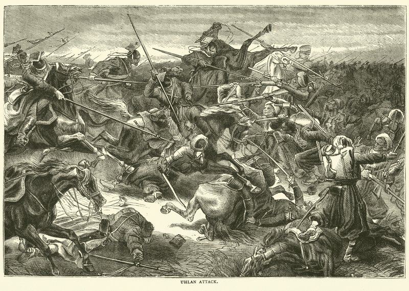 Attaque des uhlans - English School