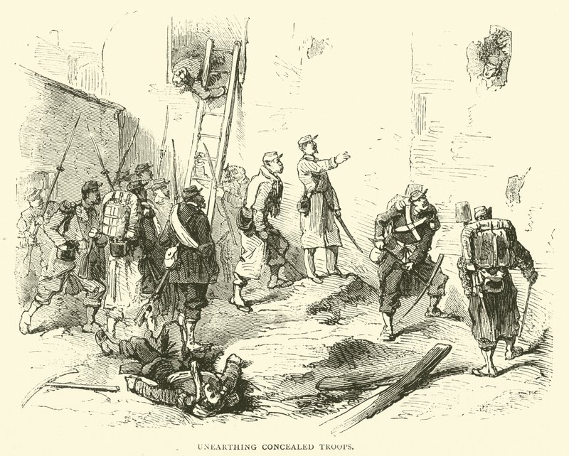 Déterrement des troupes cachées, janvier 1871 - English School
