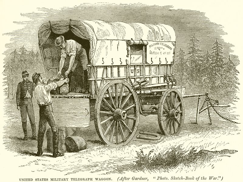 Wagon télégraphique militaire des États-Unis - English School