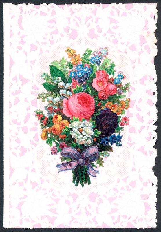 Carte de vœux florale pour la Saint-Valentin - English School