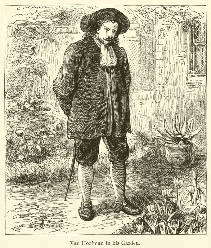 Van Hoofman dans son jardin - English School