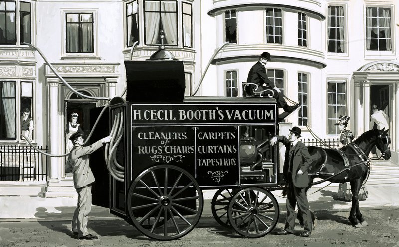 Service de nettoyage victorien, H Cecil Booth - English School