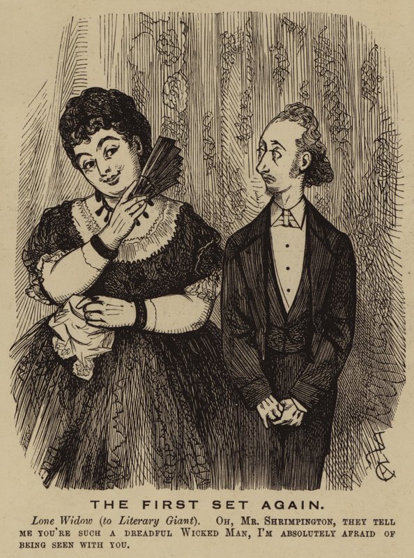 Veuve victorienne flirtant avec un auteur - English School