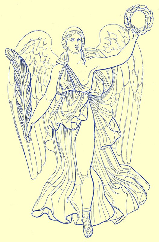 Victoire, Collection de Munich, illustration pour Ornement Historique par James Ward, 1897 - English School