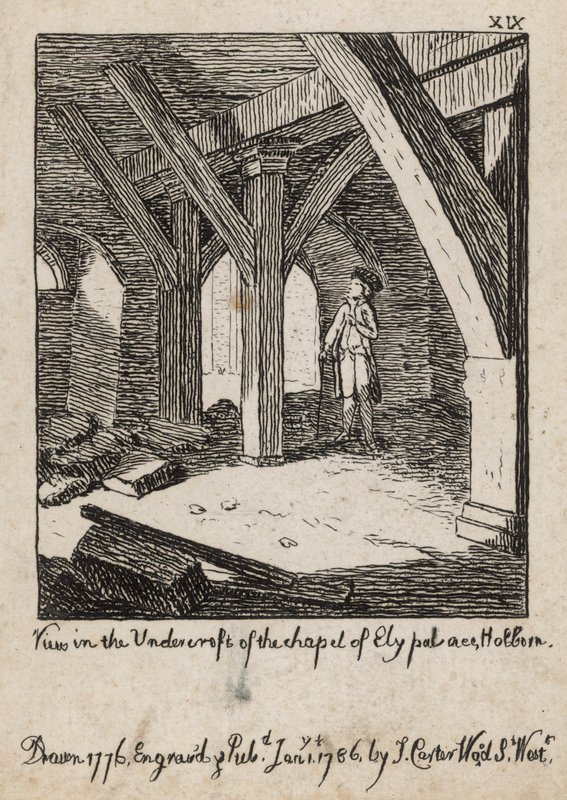 Vue dans la crypte de la chapelle du palais d